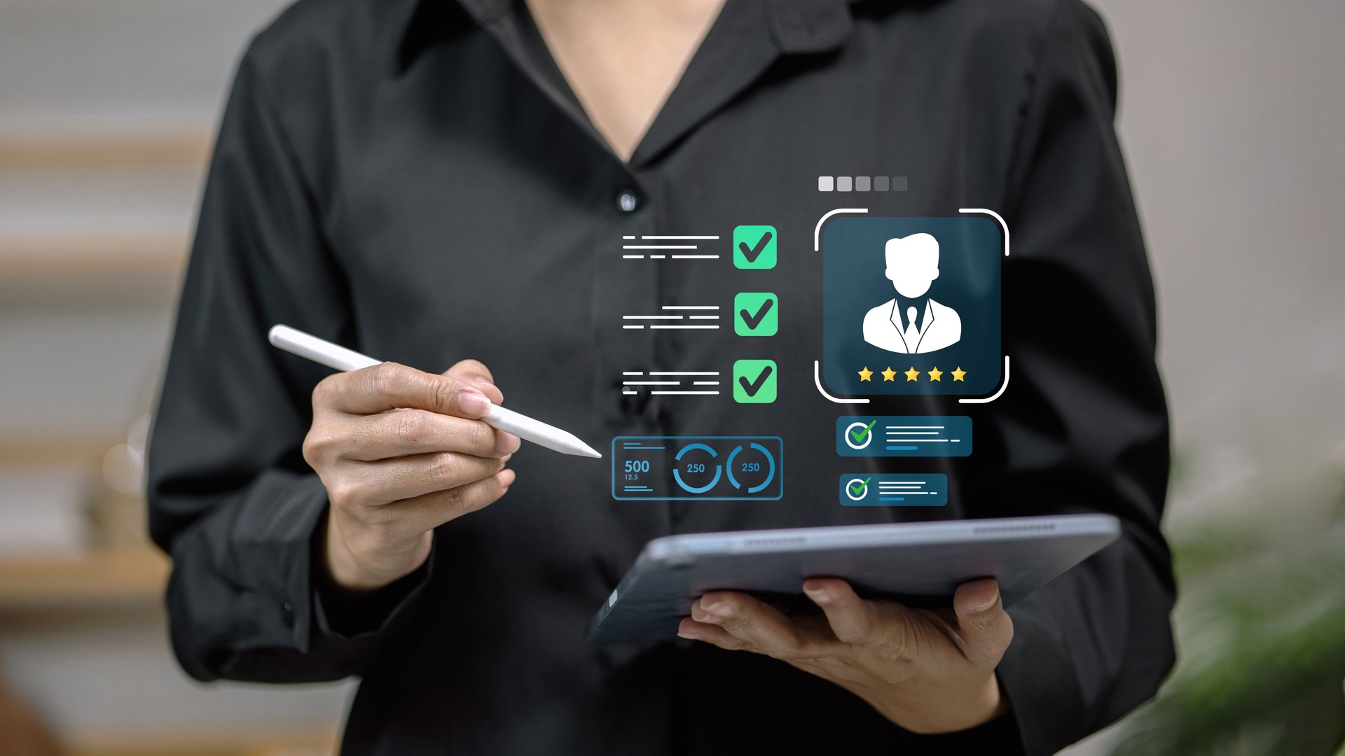 Customer Data Management and Business Analytics Concept