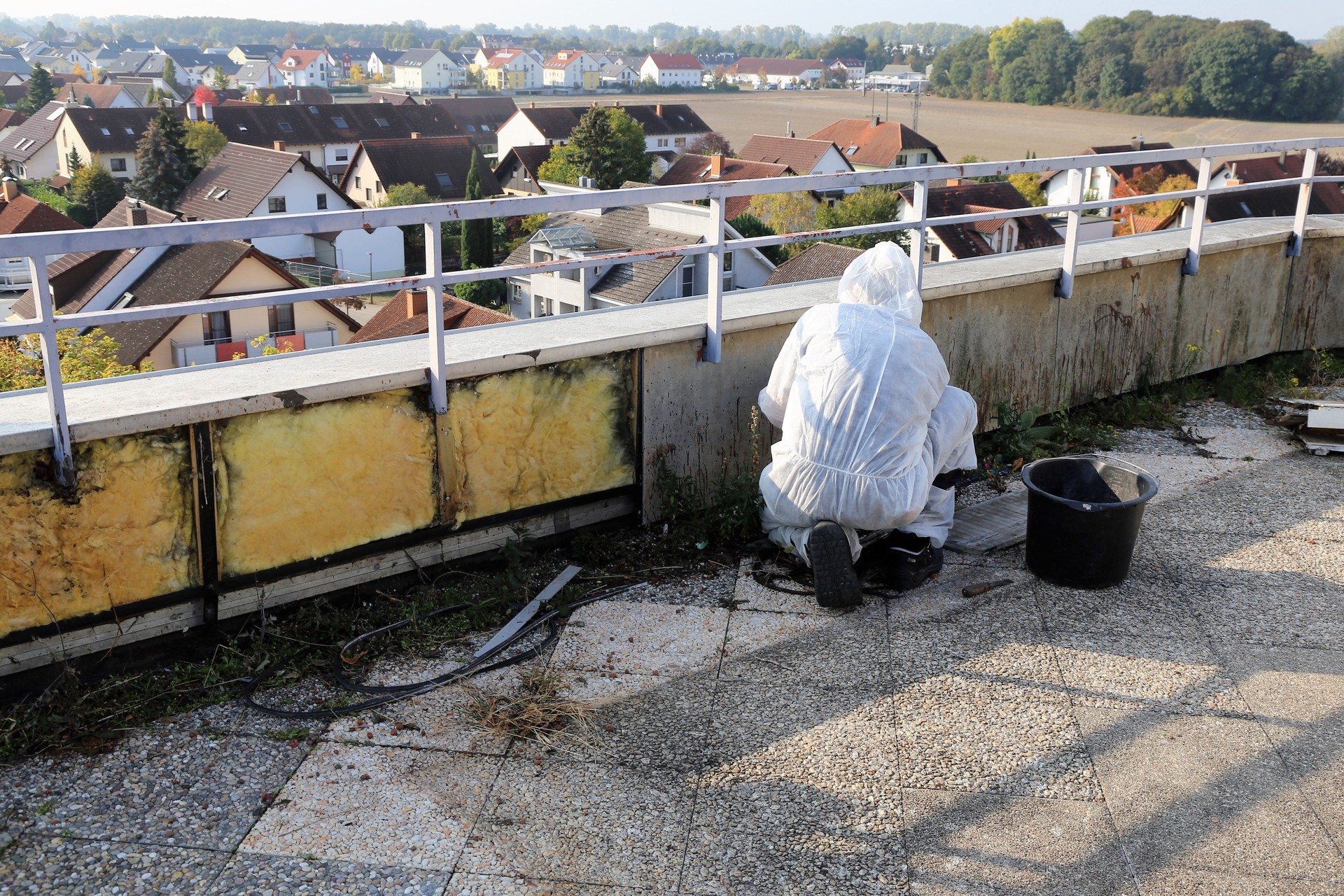 Professional asbestos abatement